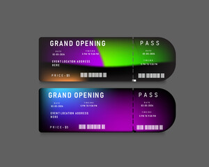 entry pass ticket template