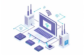 Animated IT professional managing server and network operations, symbolizing the dynamic nature of cyber infrastructure management