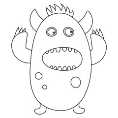 cartoon cute monster