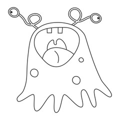 cartoon cute monster
