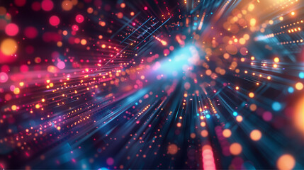 Fototapeta premium Digital background for tech, data, audio, graphics, and more