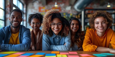 Naklejka premium Innovative HR Professionals Collaboration, generative ai