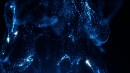 Abstract elegant luxury glittering particle background 