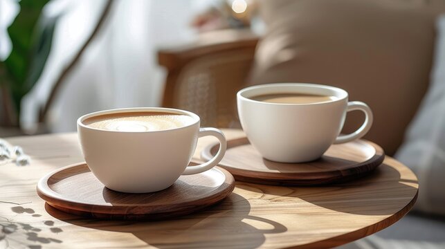 A chic tea and coffee cup that sits gracefully in your hand showcases both style and practicality