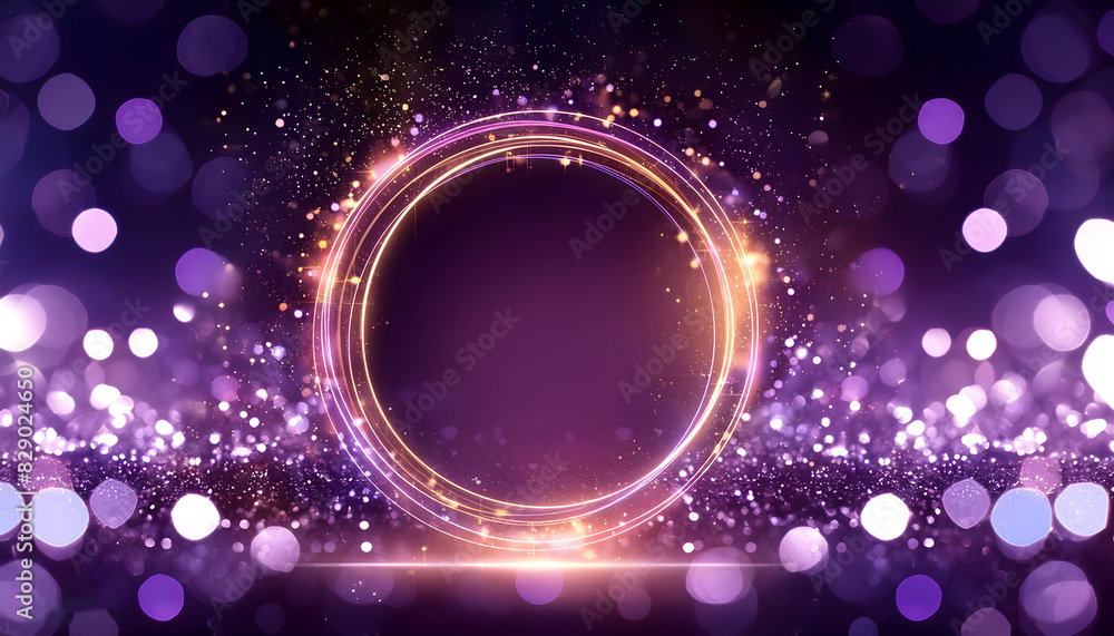 Poster abstract background with a circle in the middle