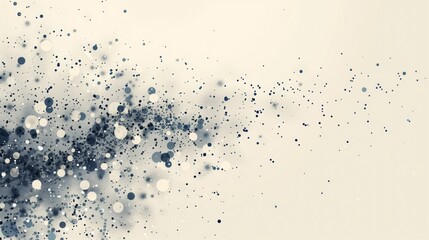 Obraz premium Black and white bubbles of various sizes scattered throughout the frame