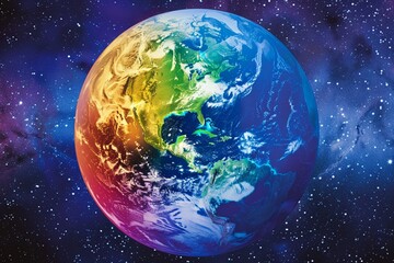 Fototapeta premium colorful Planet earth
