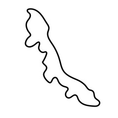 VERACRUZ map in line illustration