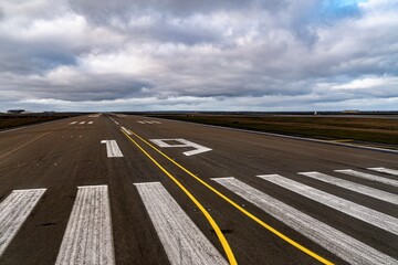 Reykjavik International Airport on a Cloudy Spring Morning
