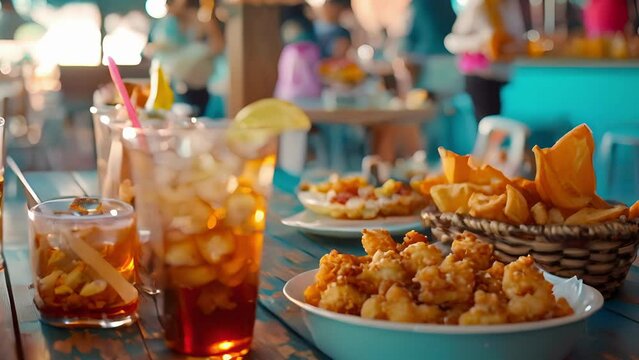 Dive into a world of flavor at the Surfside Snack Shack where delicious snacks and refreshing drinks await beach lovers and surfers alike.