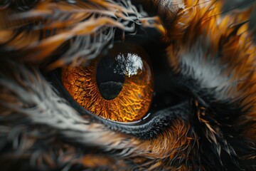 Close up view of a cat's eye, perfect for animal lovers