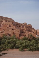 Obraz premium Kasbah Ait Ben Haddou in the Atlas mountains of Morocco. UNESCO World Heritage Site