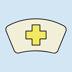 Nurse hat vector icon. Medical sign