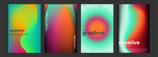 Fototapeta premium Y2k Trendy Aesthetic abstract gradient blue yellow color background with translucent blurred pattern. Retro faded social media poster, stories highlight templates for digital marketing for stories