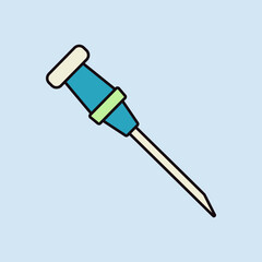Catheter vector icon. Medical sign