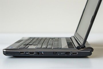 Open laptop showing multiple wireless connections, emphasizing robust internet connectivity for multitasking in a digital workspace