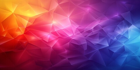 Obraz premium colorful gradient design background, geometric polygonal modernism in rainbow colors