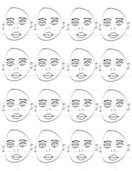 Face Proportions Pattern Less Messy