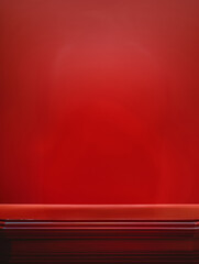 Obraz premium Solid red gradient background, minimalistic and vibrant.
