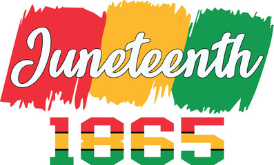 Juneteenth 1865 SVG Cut File for Cricut and Silhouette, EPS Vector, DXF , PNG , JPEG , Zip Folder