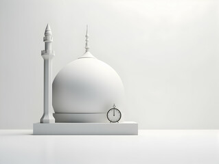 Islamic background with crescent and lantern, Ramadan and Eid Background, Islamic traditional ornamental photo and background, Muslim holiday Design