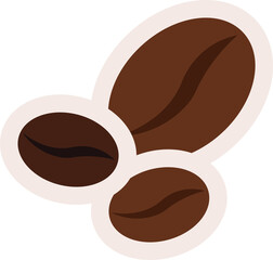 coffee beans, strong aroma hot coffee, espresso or sweet cappuccino, latte, chocolate , png