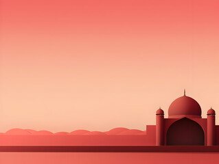 Obraz premium Islamic background with crescent and lantern, Ramadan and Eid Background, Islamic traditional ornamental photo and background, Muslim holiday Design