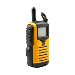 Portable walkie-talkie Two way radio phone transmitter (PNG) isolated on transparent background