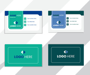 clean professional business card template.