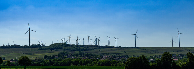 Windpark in Rheinhessen, Rheinland-Pfalz