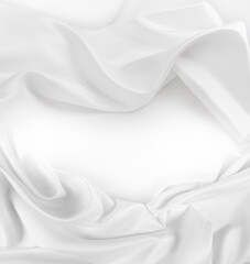 White silk fabric