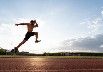 An athlete who long jumps and jumps high