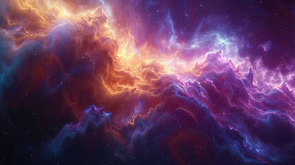 Colorful space galaxy cloud nebula. Stary night cosmos. Universe science astronomy.generative ai