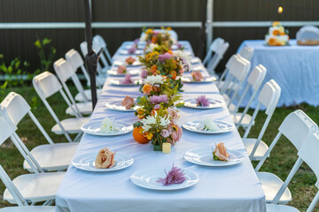 Mesa para banquetes decoracion