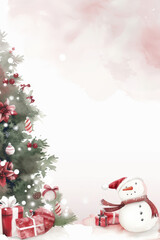 Christmas tree Festive background