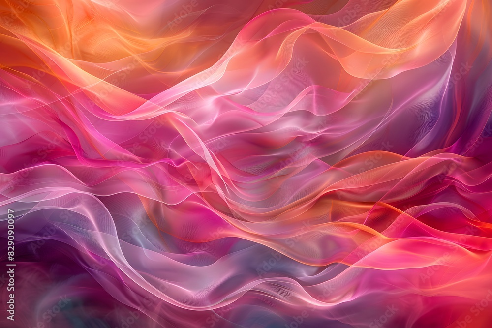 Poster colorful wavy pattern background abstraction
