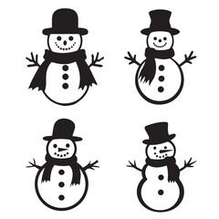 Snowman Vector Set
