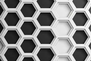 Close-up wall with hexagonal pattern