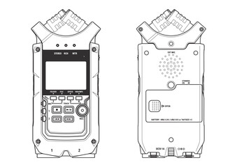 REC, Audio Recorder, Podcast, POD Vector 2000