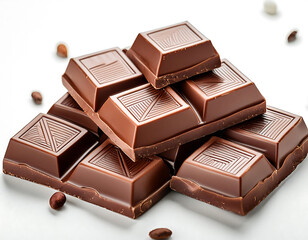 A poster for world chocolate day with chocolates in the background