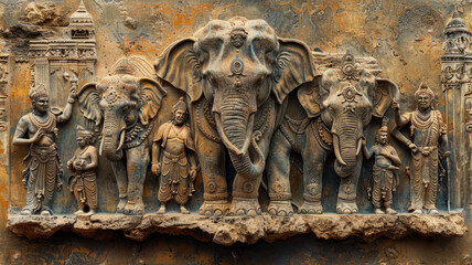 the famous story of the elephant ans six blind ment. each blind man touches a different part of the elephant's body,generative ai