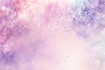 Watercolor cloudy and wavy pastel background, Blank watercolor background with colorful clouds and waves
