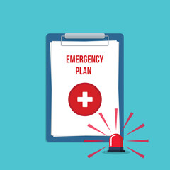 Emergency plan paper documents	