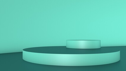 3D mint stand or stand. Mocap. Rendering.