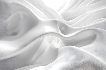 Obraz premium Close-up of highly folded white fabric