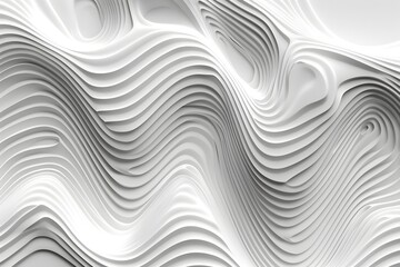 Close-up white wall wavy lines
