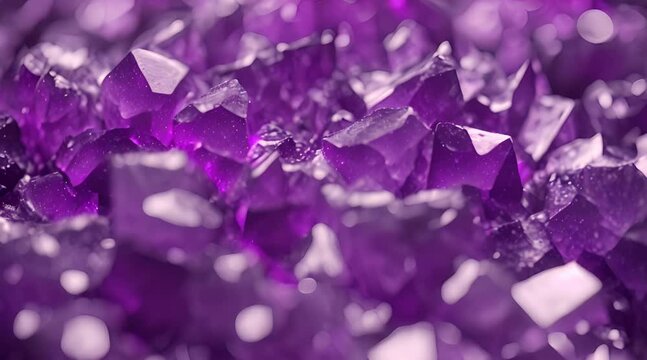 Amethyst Crystal Texture Background, Purple Quartz Raw Gemstone Amethyst Druse Pattern, Generative AI Illustration