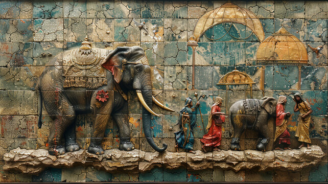 the famous story of the elephant ans six blind ment. each blind man touches a different part of the elephant's body,generative ai