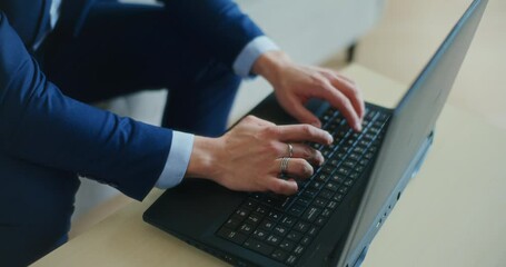 Businessman Writes Email