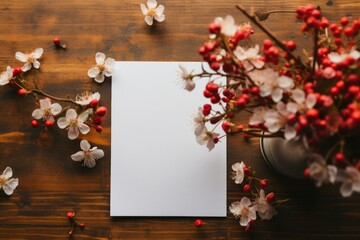 Photo of a blank paper